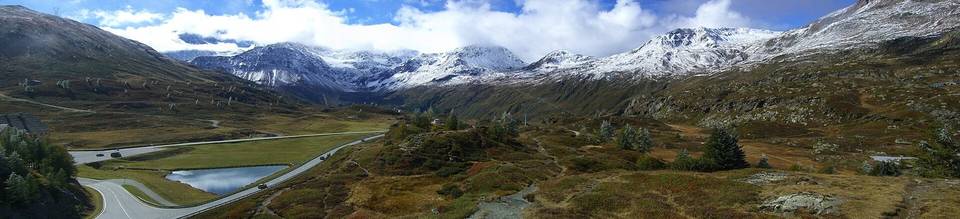 Panorama del Passo del Sempione ripreso dalla collina dell'Aquila