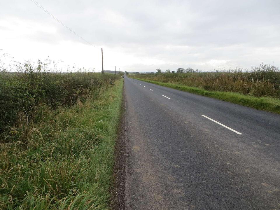 A section of road (B723) near Lowermoor