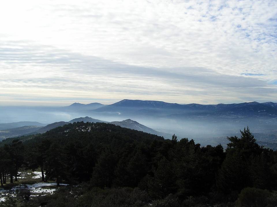 On the road: Navacerrada Pass from Cercedilla