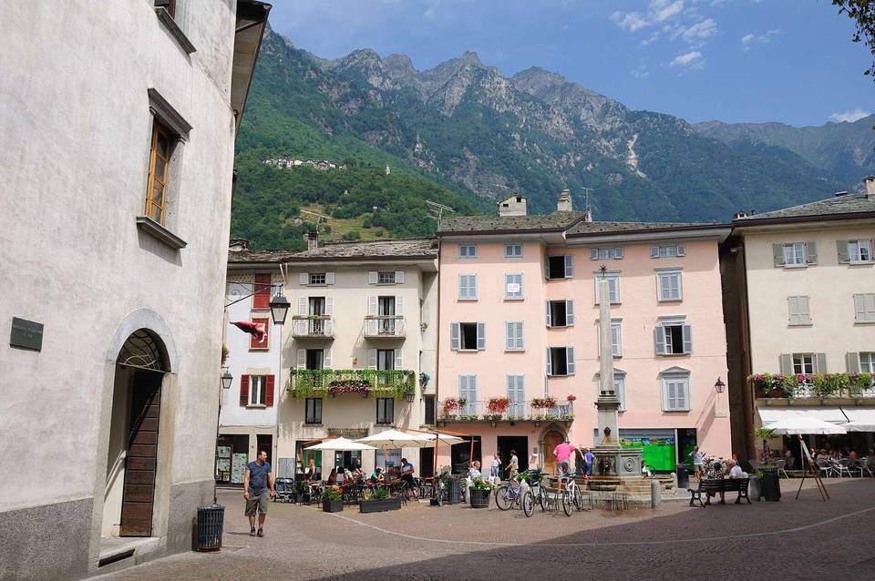 Italy,Chiavenna in Lombardy