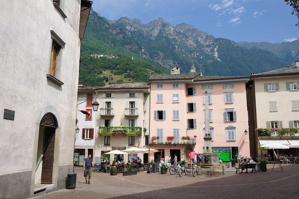 Italy,Chiavenna in Lombardy