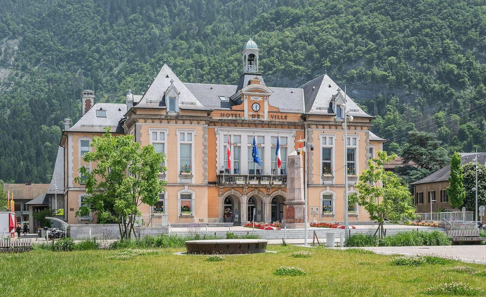 Town hall of Cluses, Haute-Savoie, France
