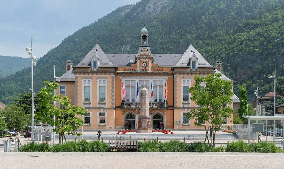 Town hall of Cluses, Haute-Savoie, France