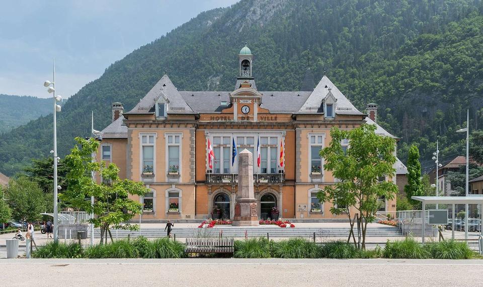 Town hall of Cluses, Haute-Savoie, France
