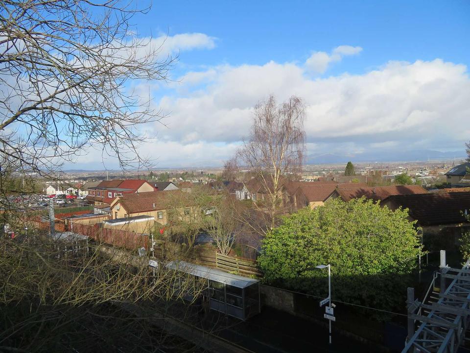Looking down over Falkirk High station