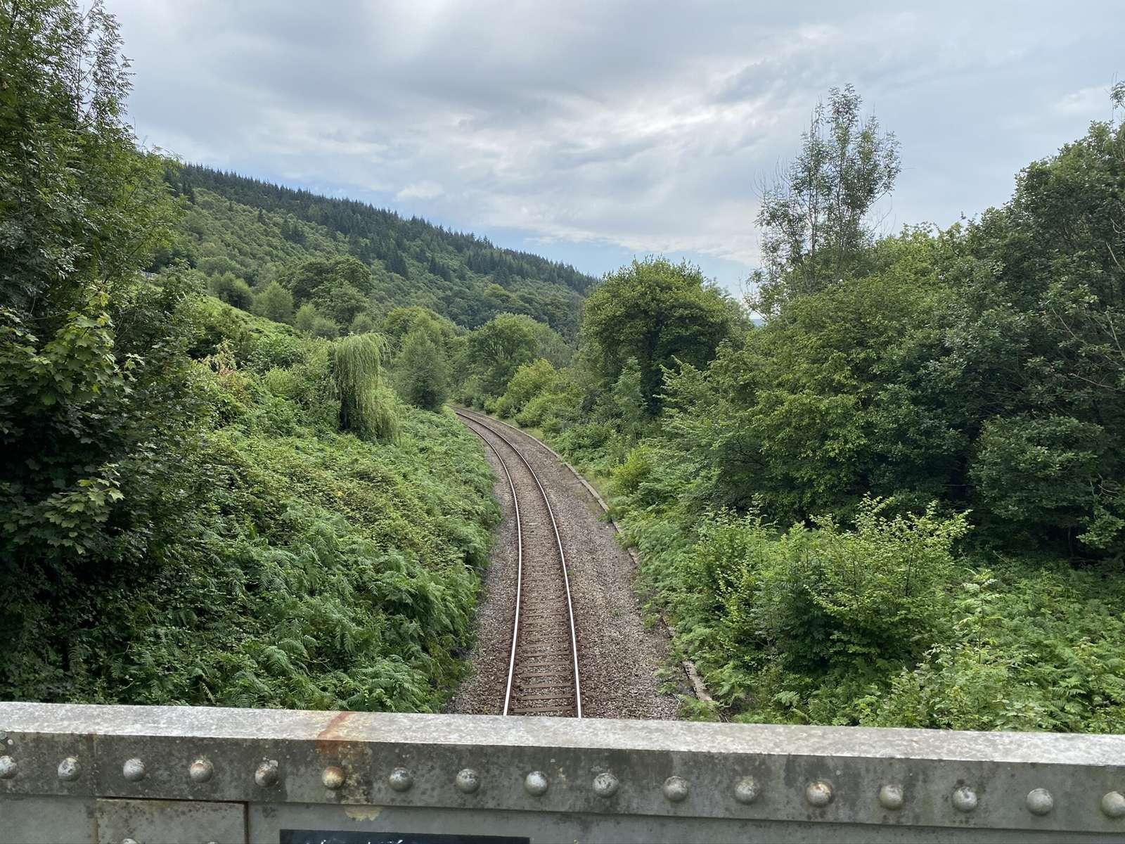 Railway line at Pontygwaith