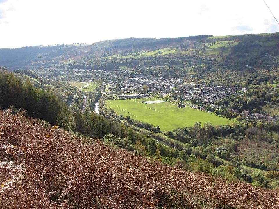 View towards Aberfan