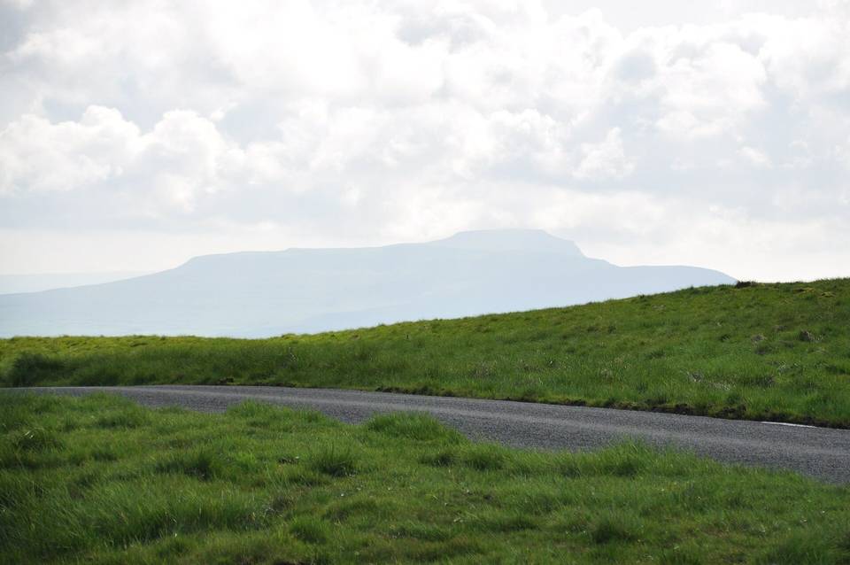 Ingleborough from Fleet Moss