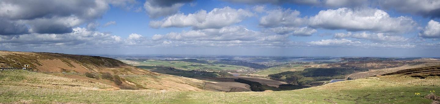 Description at flickr.com: Taken from Holme Moss Car Park on the way back from Holmfirth this afternoon. This is 5 shots stitched together in Elements. I used the monopod to keep everything lined up