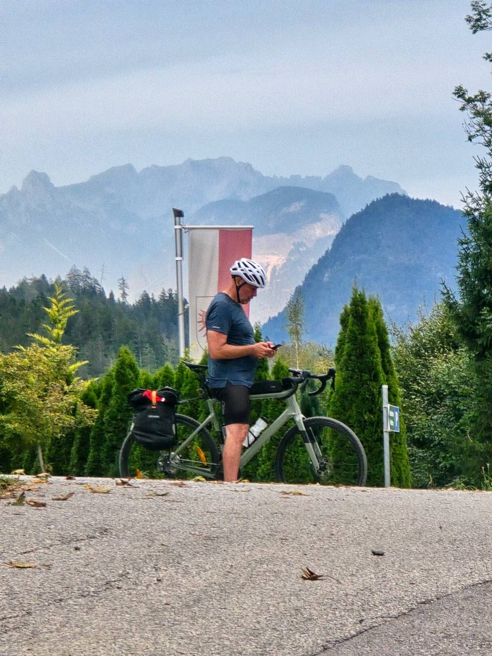 On the road on stage 3, Holzkirchen to Jenbach, Germany