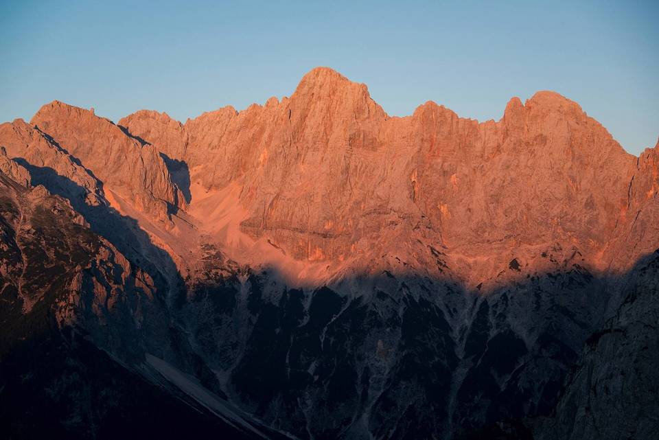 On the road: Vršič Pass from Kranjska Gora