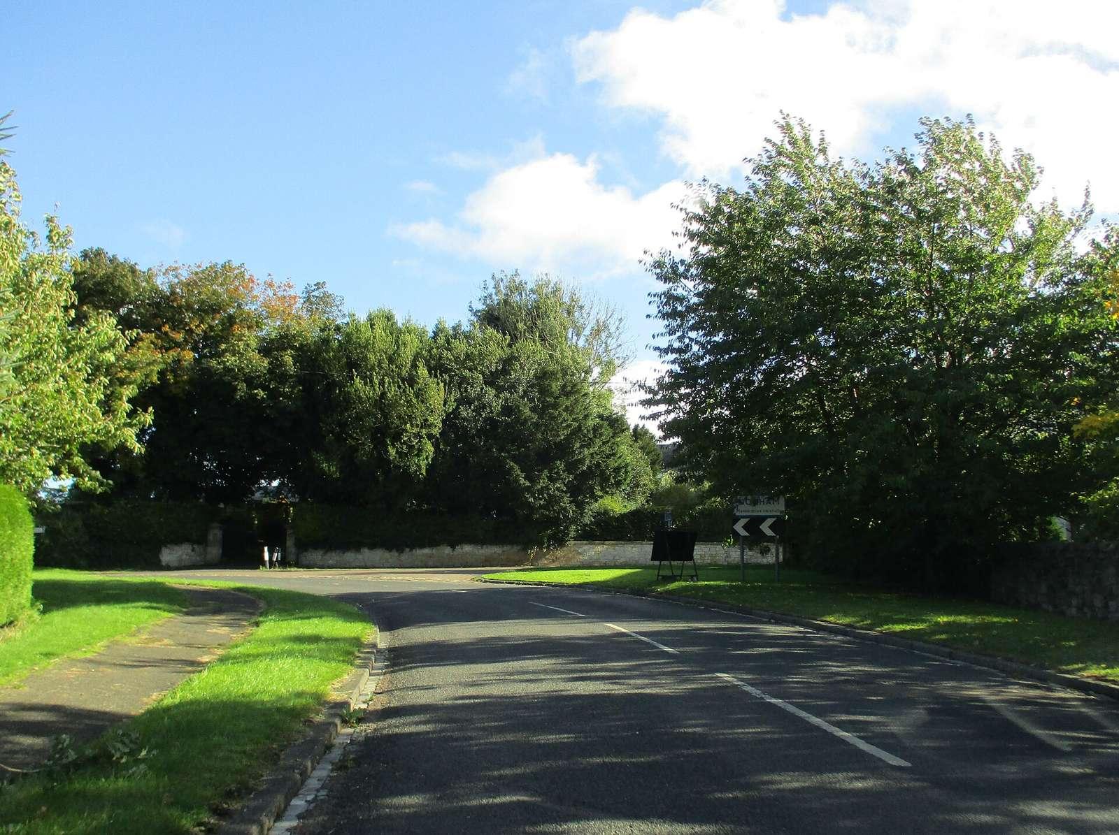 Entering Norham on B6470 after crossing the Border