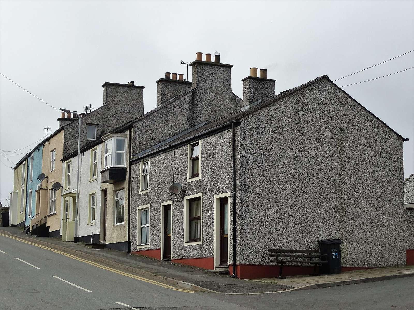 Houses on Holyhead Road, Llanerchymedd