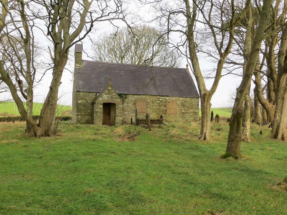 The disused St Peirio's Church near Rhosbeirio