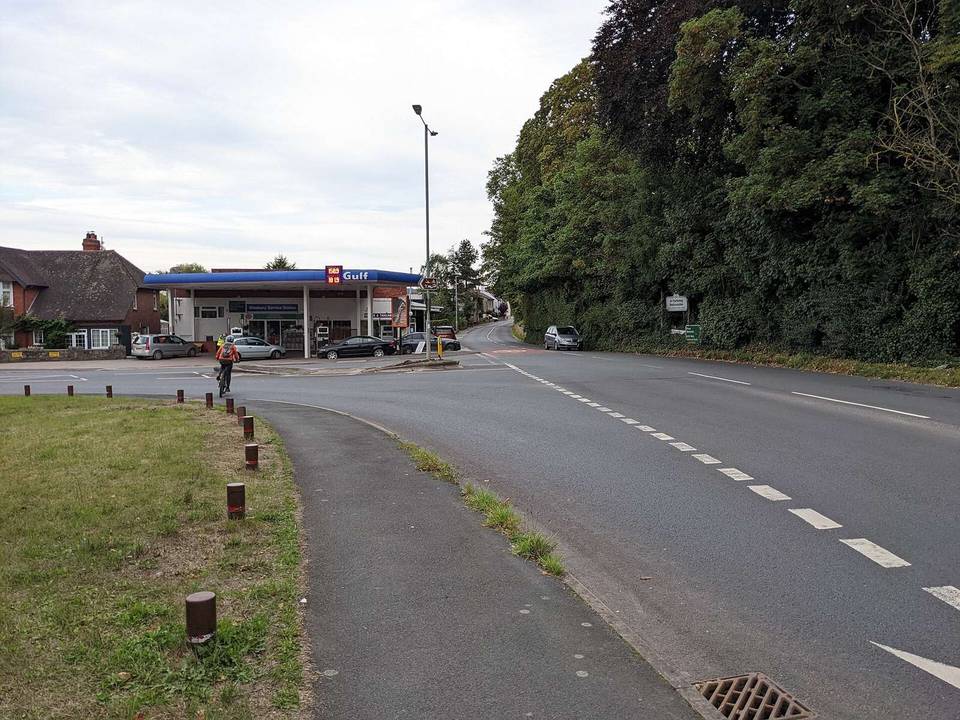 The fuel station in Glasbury