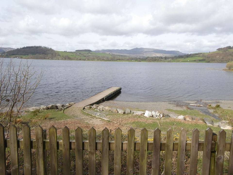 Llangower jetty on Bala Lake