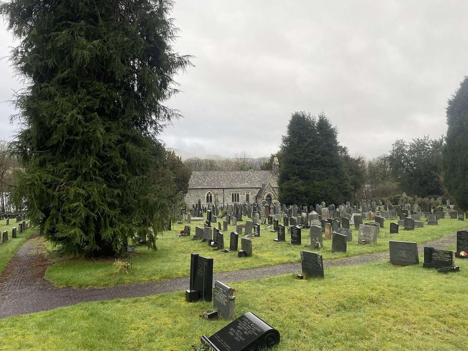 Llanycil Church and churchyard