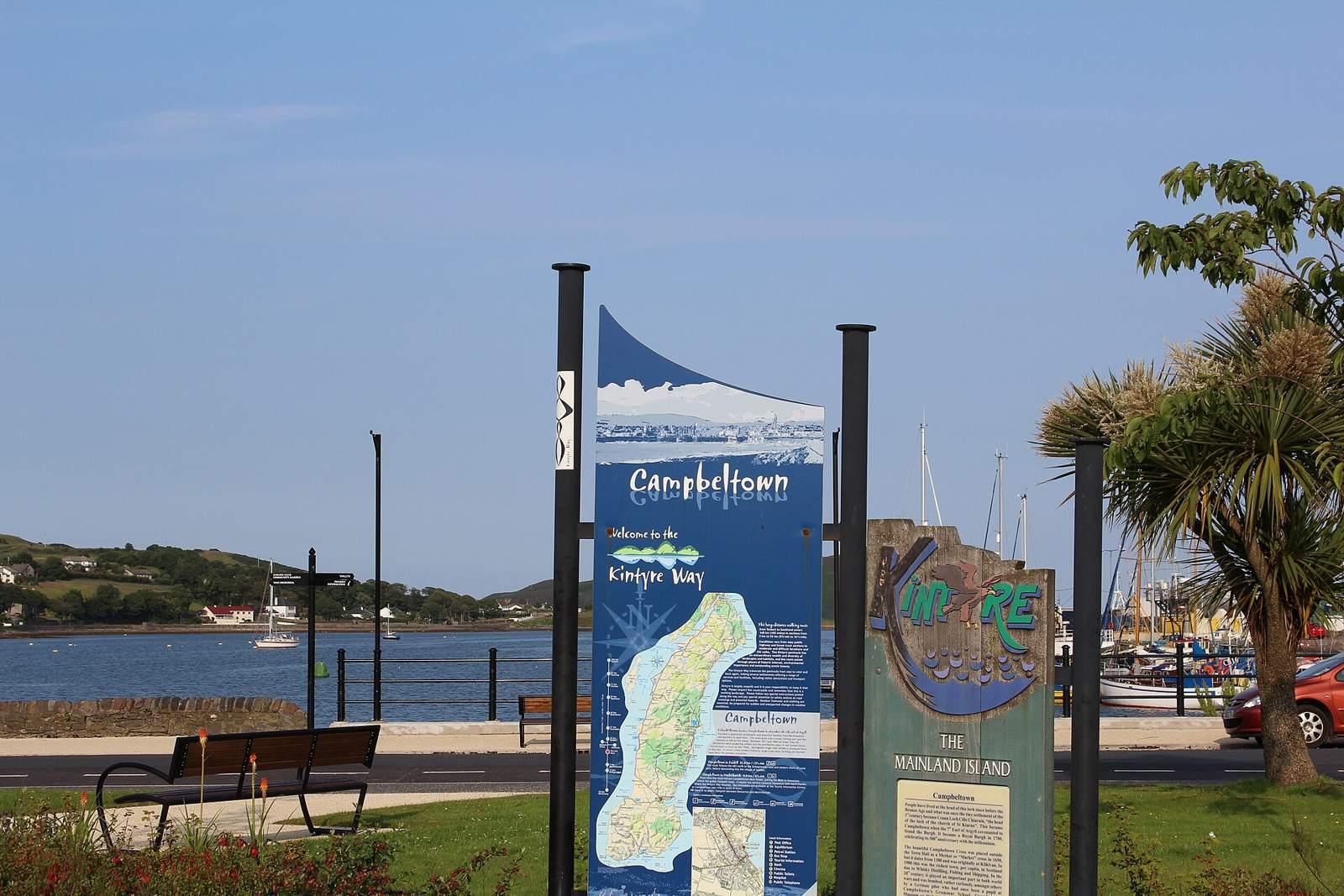 Information Boards by Campbeltown Esplanade