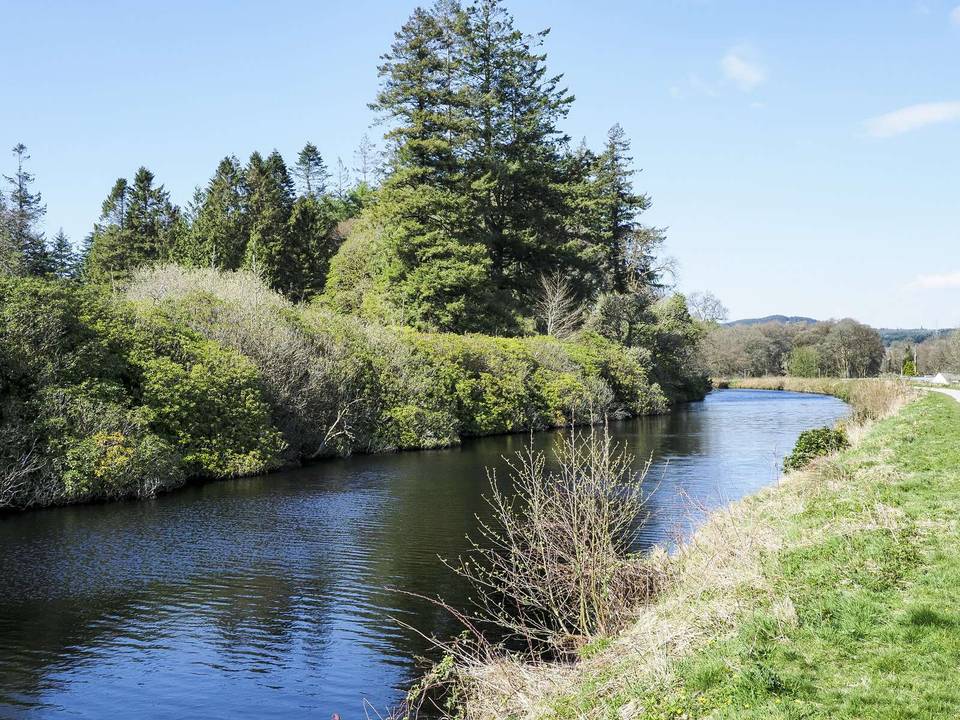 Crinan Canal passing Lochgilphead