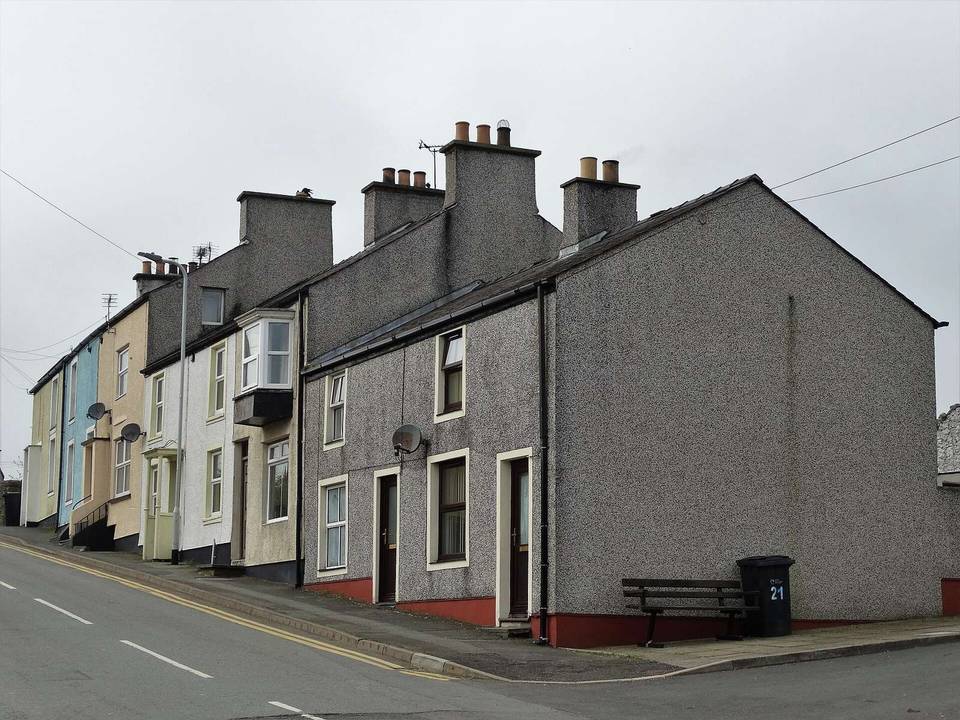 Houses on Holyhead Road, Llanerchymedd