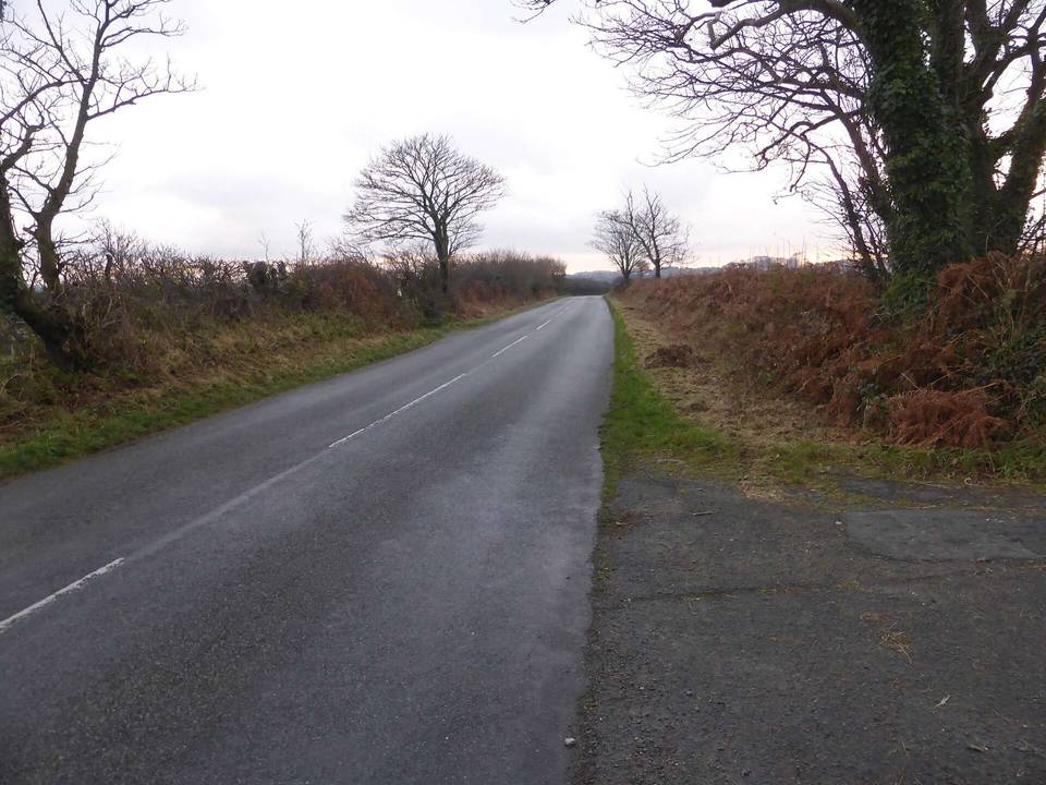 Minor road near Cefni reservoir