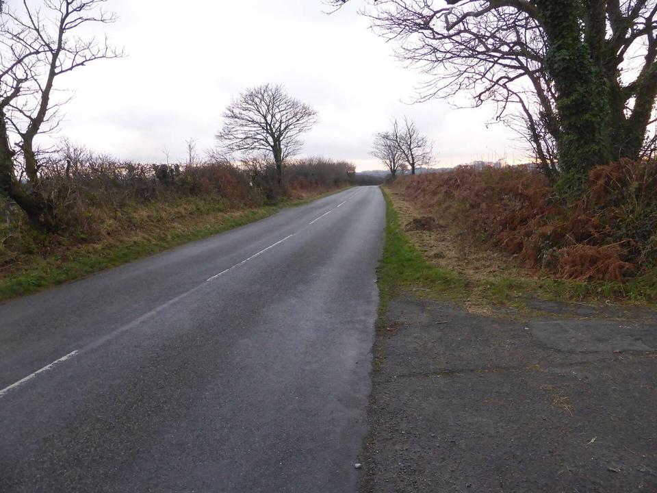 Minor road near Cefni reservoir