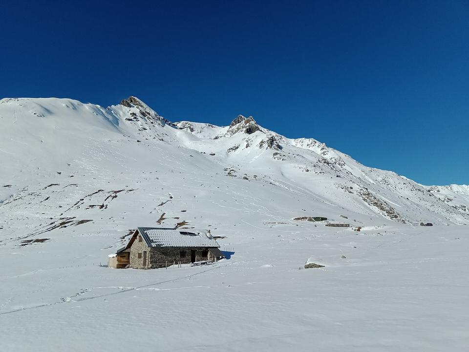 Le Château Noir depuis le col de Sarenne, Clavans-en-Haut-Oisans, Isère, France