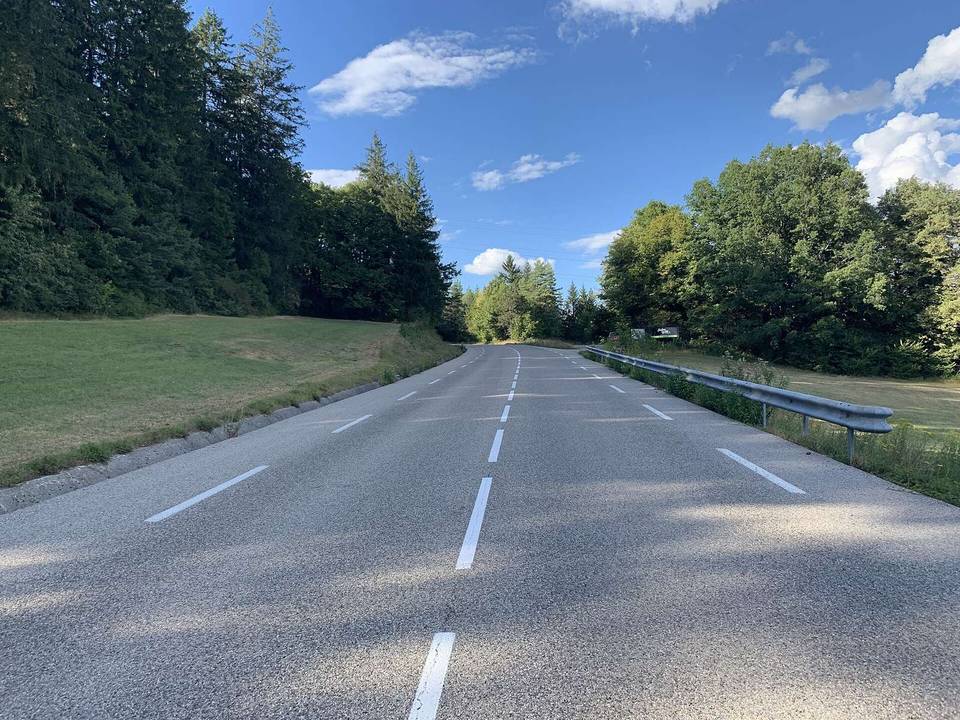 Route du Col de Berthiand, Nurieux-Volognat.