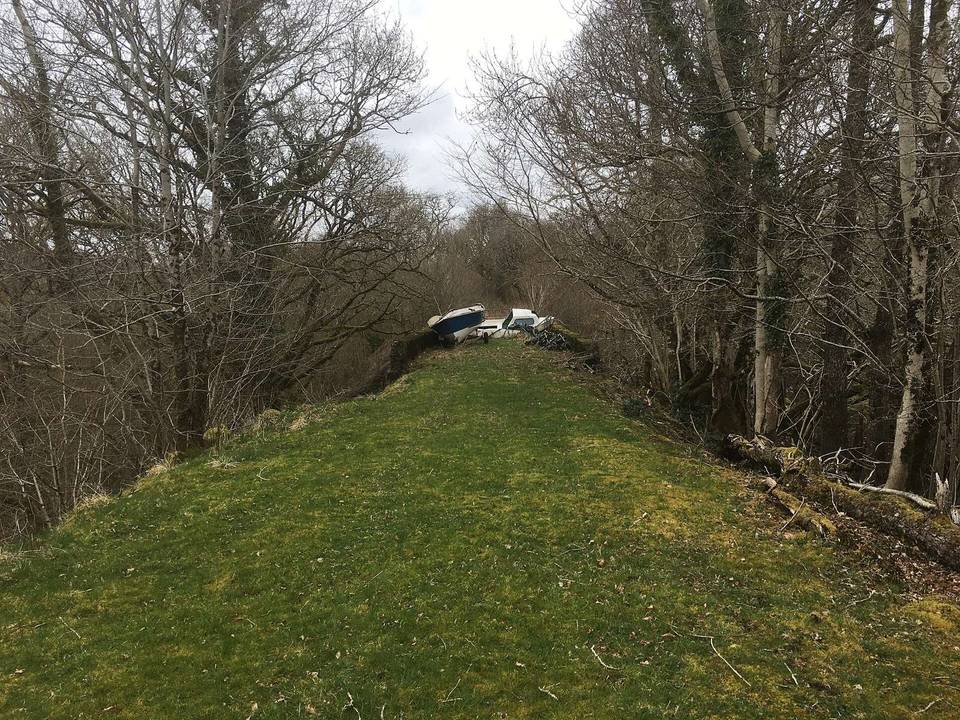 Disused railway trackbed near Creagan