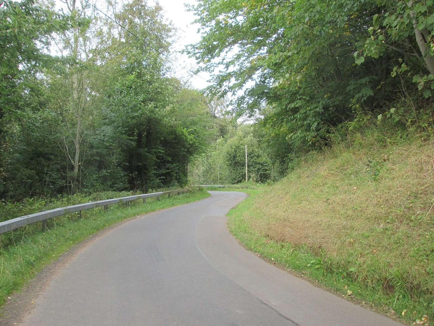 Bends down to the bridge over Howden Burn
