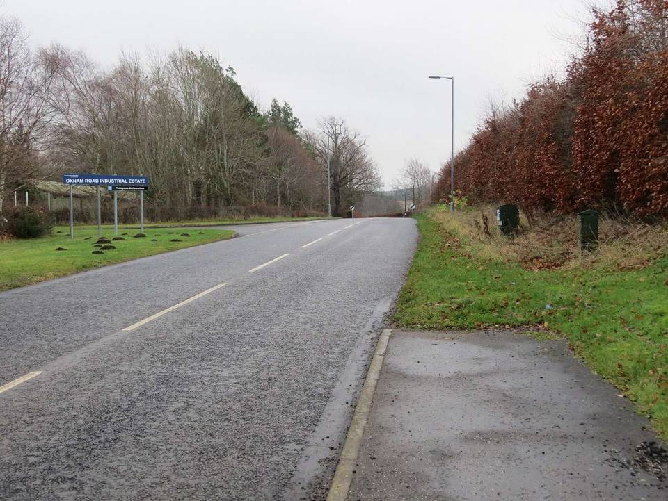 Oxnam Road leaving Jedburgh at Wildcat Gate