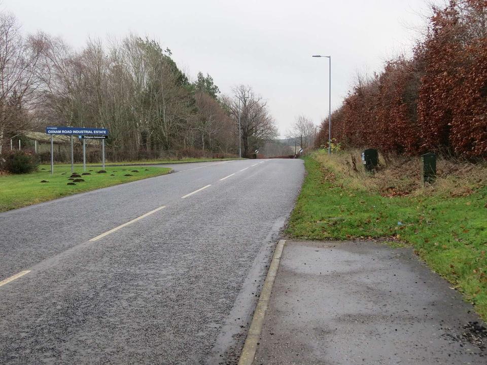 Oxnam Road leaving Jedburgh at Wildcat Gate