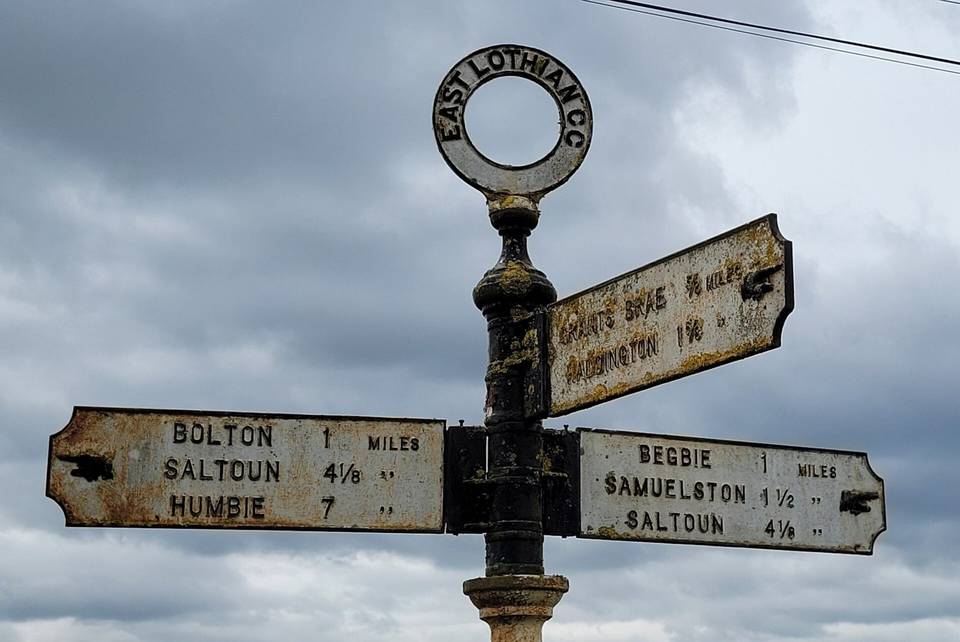 Direction Sign – Signpost at West Lodge