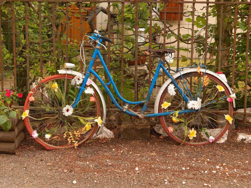 This file was uploaded with Commonist. Décorations à Plancher-les-Mines, à l'occasion du passage de l'étape 6 du Tour de France 2019, le 11 juillet 2019.