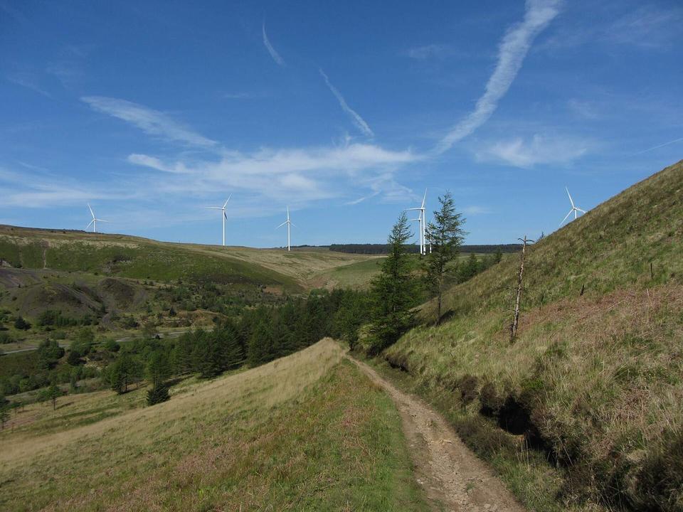 Path descending towards Cwm Rhondda-fach