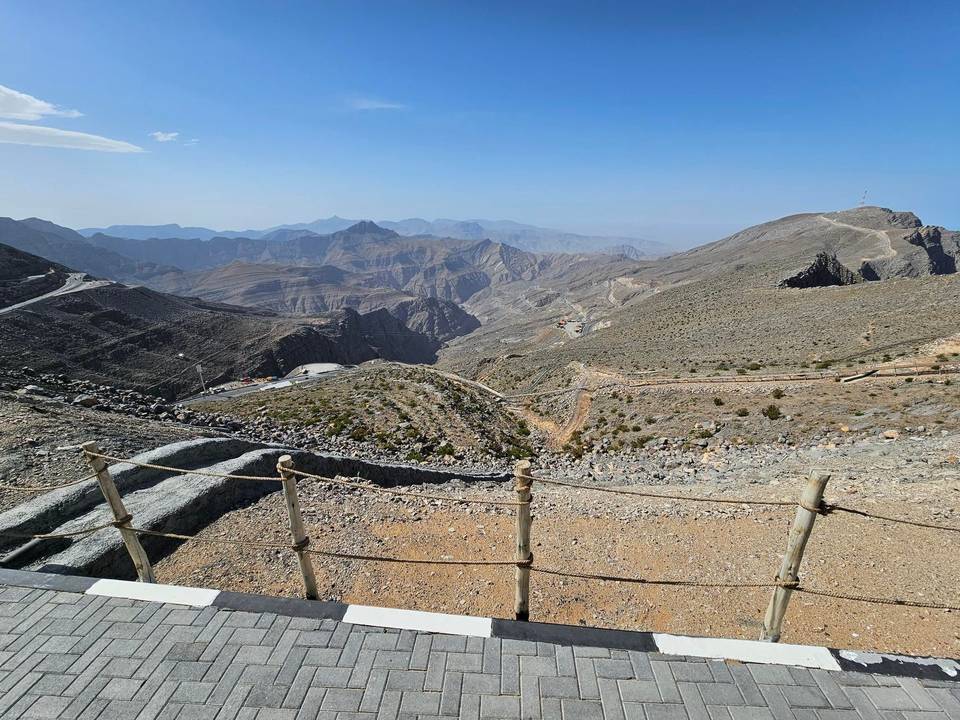 On the road: Jebel Jais from Ras Al Khaimah