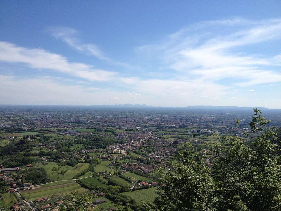 On the road: Monte Grappa from Romano d'Ezzelino