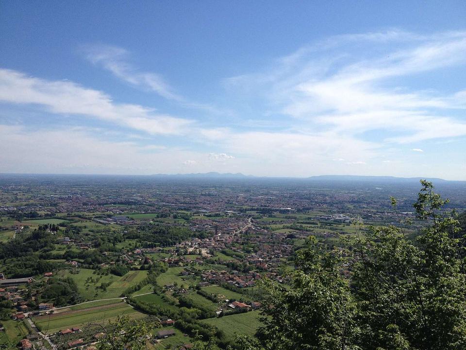 View of Pedemontana from 5th hairpirn turn