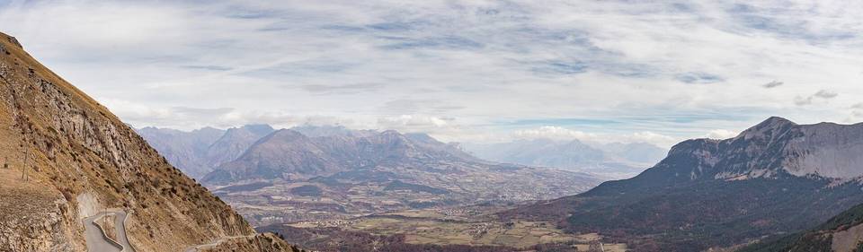Vue du col du Noyer vers l'est