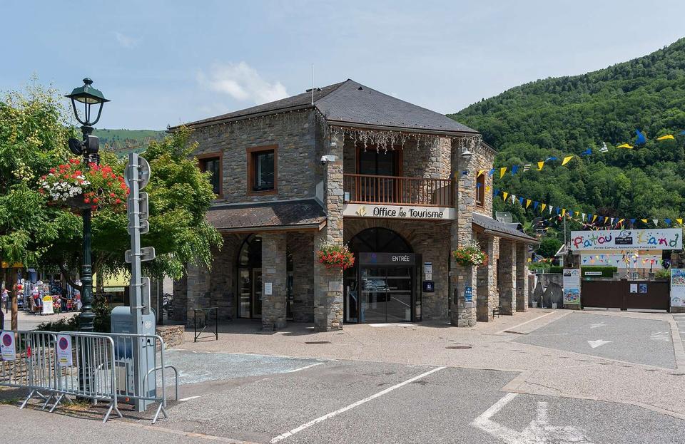 Tourist information centre in Saint-Lary-Soulan, Hautes-Pyrénées, France