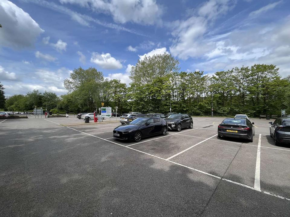 Car park for Caerphilly Castle
