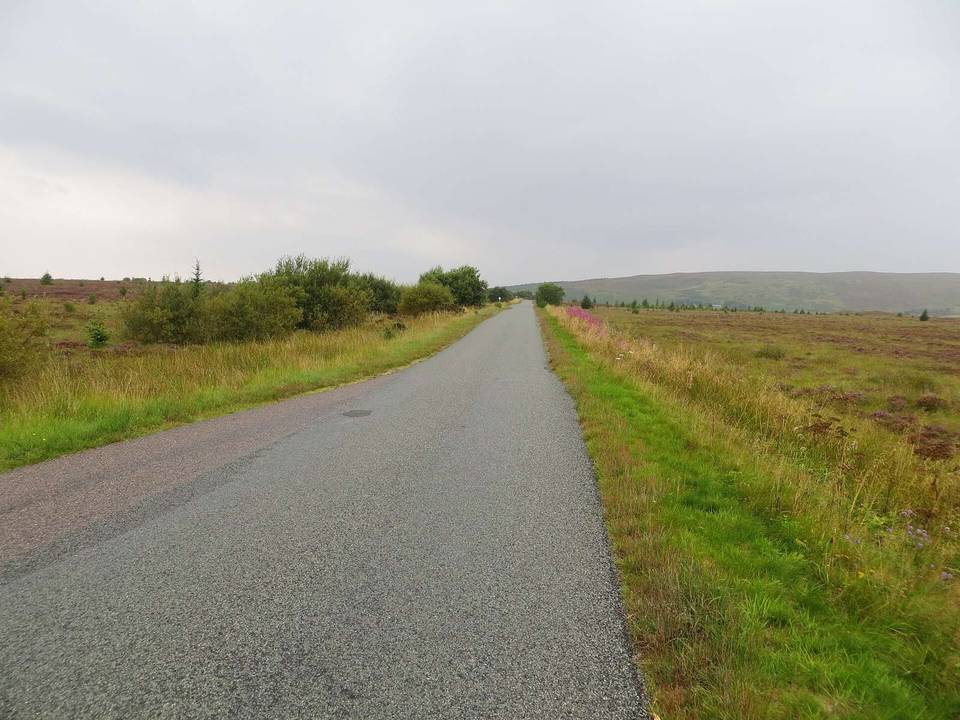 Road (A839) heading in the direction of Claonel